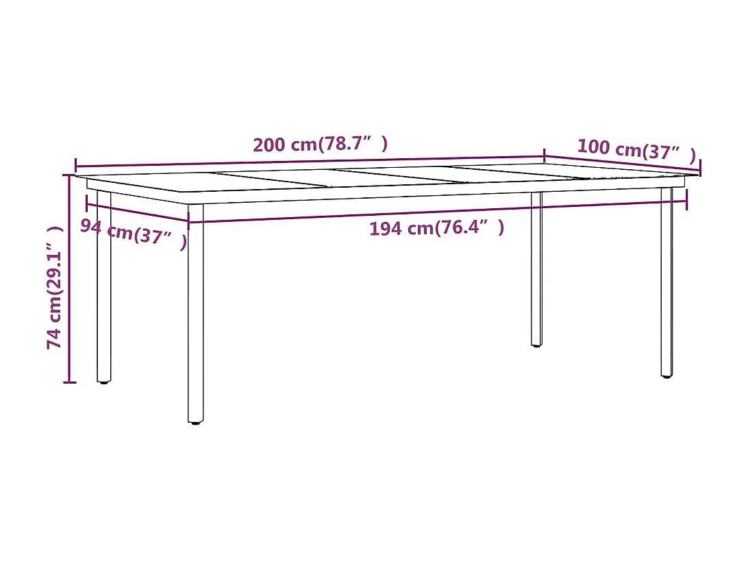 Ensemble à manger de jardin avec coussins 9 pcs marron