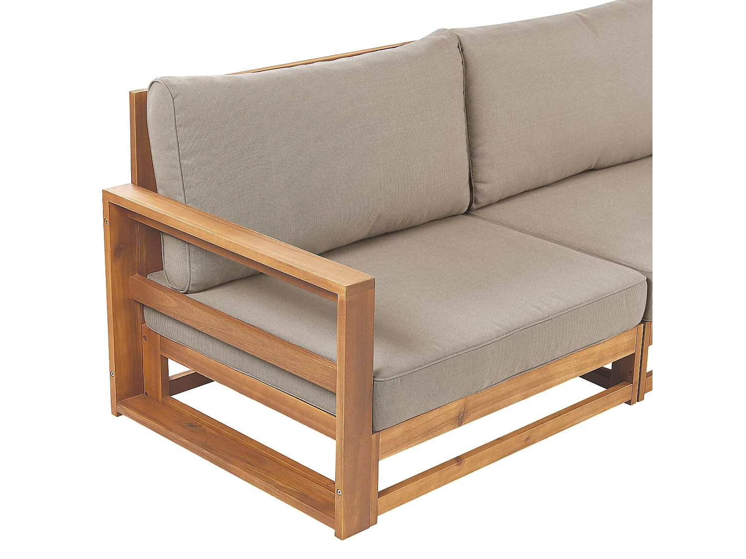 Tuin loungebank 3-zitter TIMOR Gecertificeerd acaciahout Lichtbruin