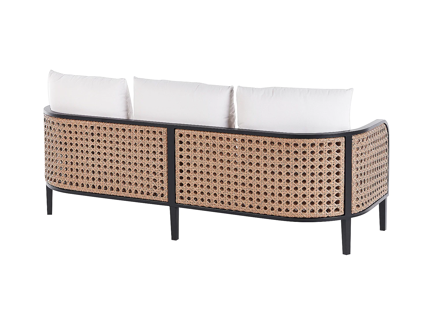 Zestaw ogrodowy ze stolikiem dla 3 osób MONTEFALCO Metal Biały