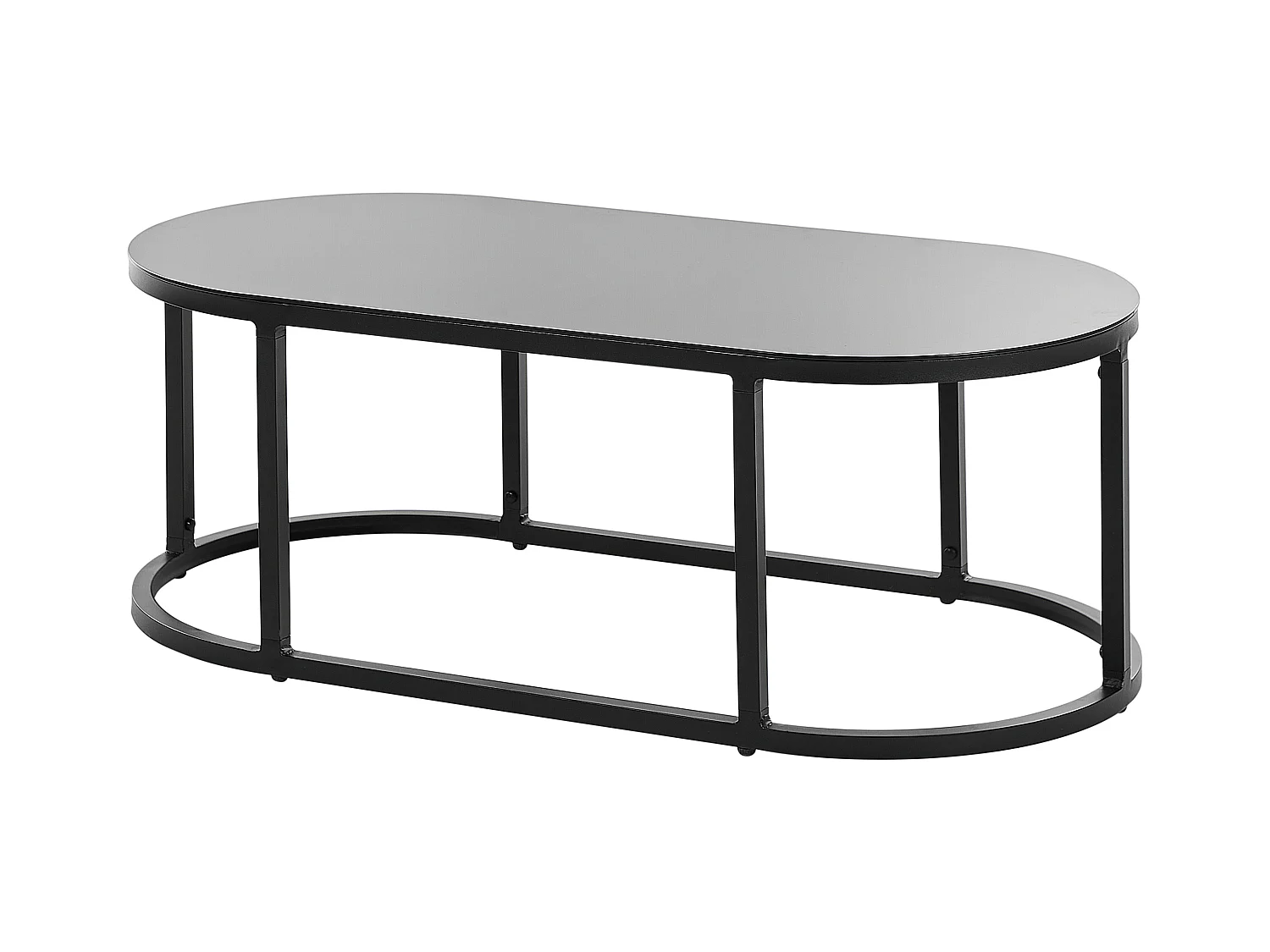 Zestaw ogrodowy ze stolikiem dla 3 osób MONTEFALCO Metal Biały