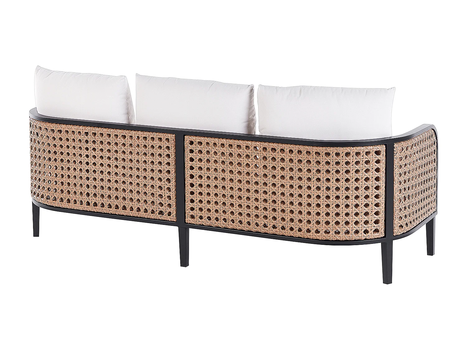 Conjunto de jardim com mesa 3 lugares MONTEFALCO Metal Branco