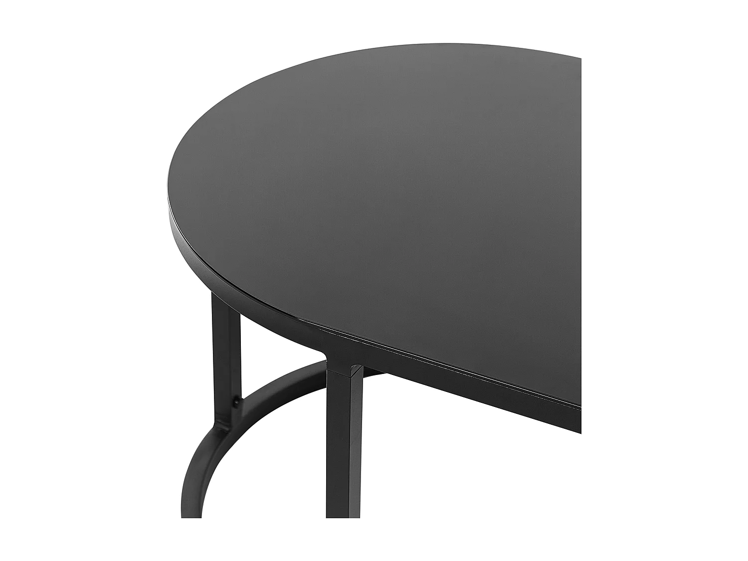 Lounge Set mit Tisch 3-Sitzer MONTEFALCO Metall Weiss