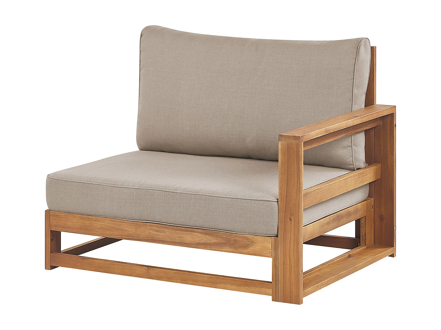 Canapé de jardin 2 places TIMOR Bois d\'acacia certifié Marron clair