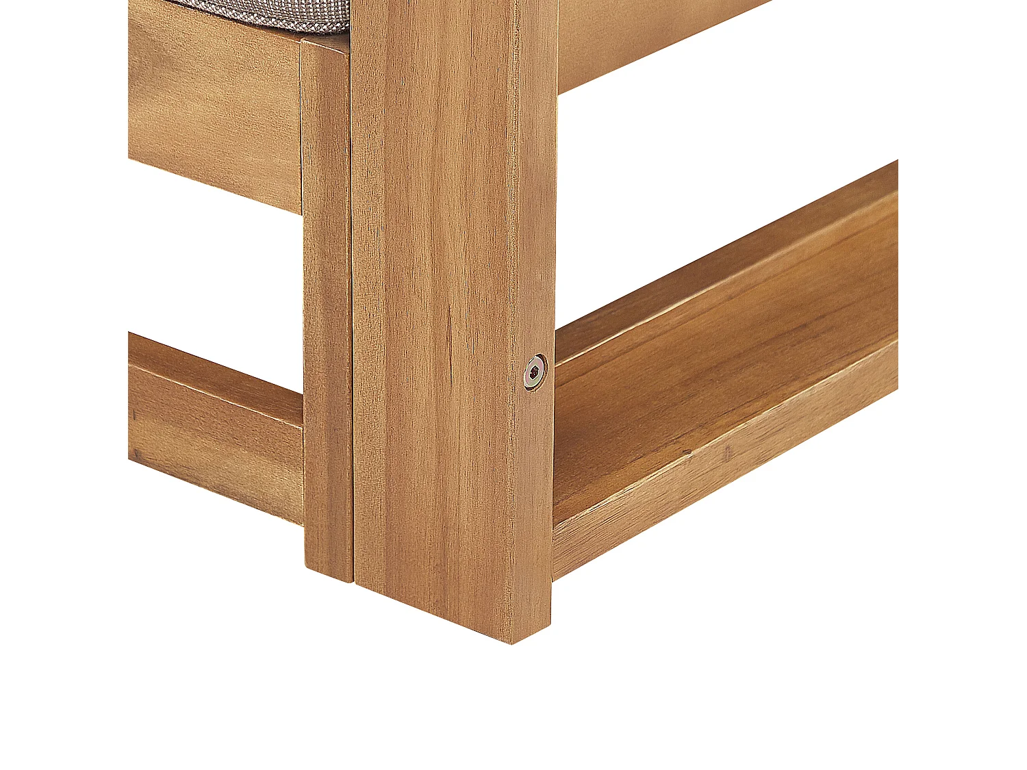 Canapé d'angle de jardin 2 places TIMOR Bois d'acacia certifié Marron clair