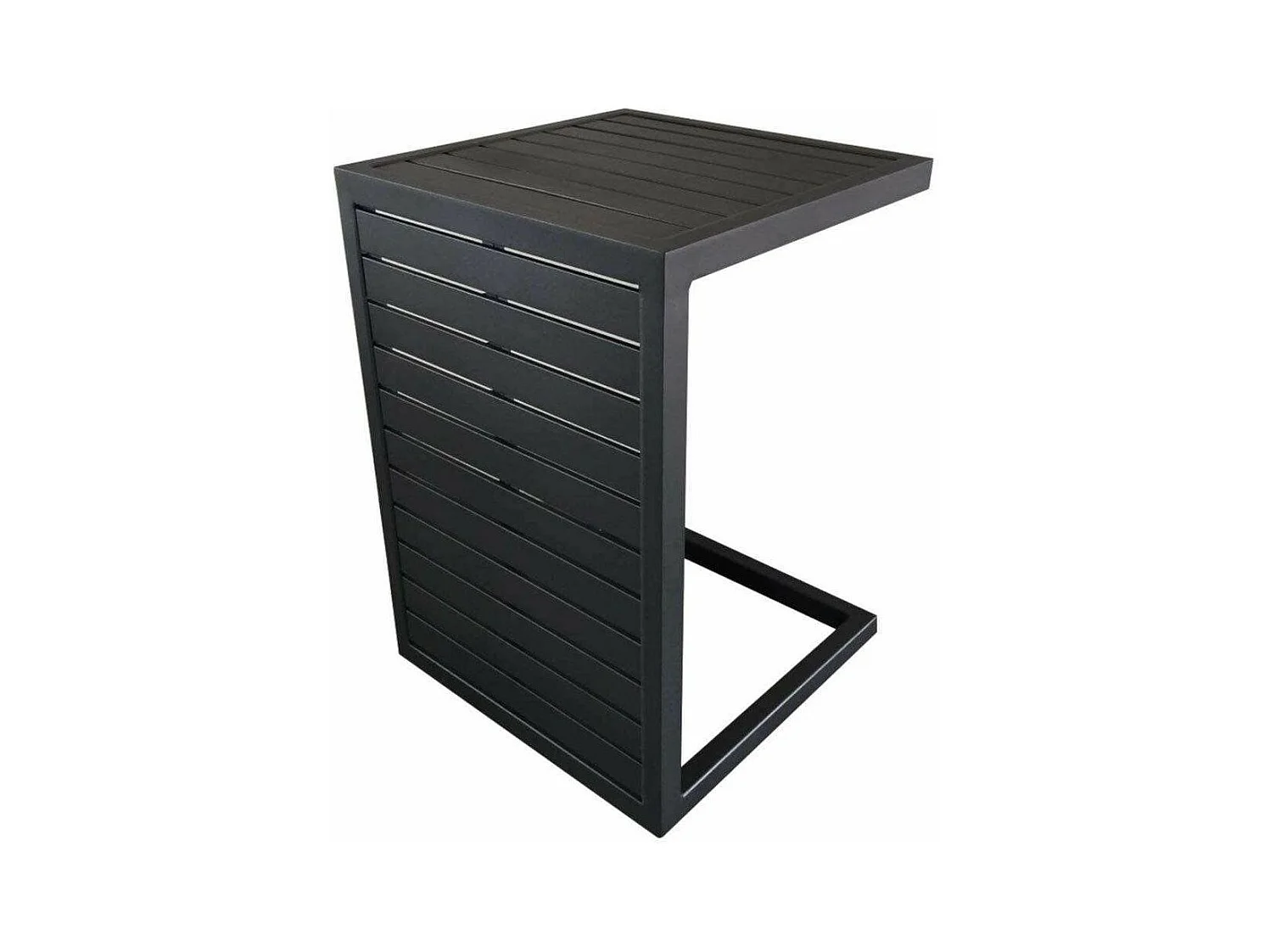 Table basse de jardin en aluminium 2 positions Lou