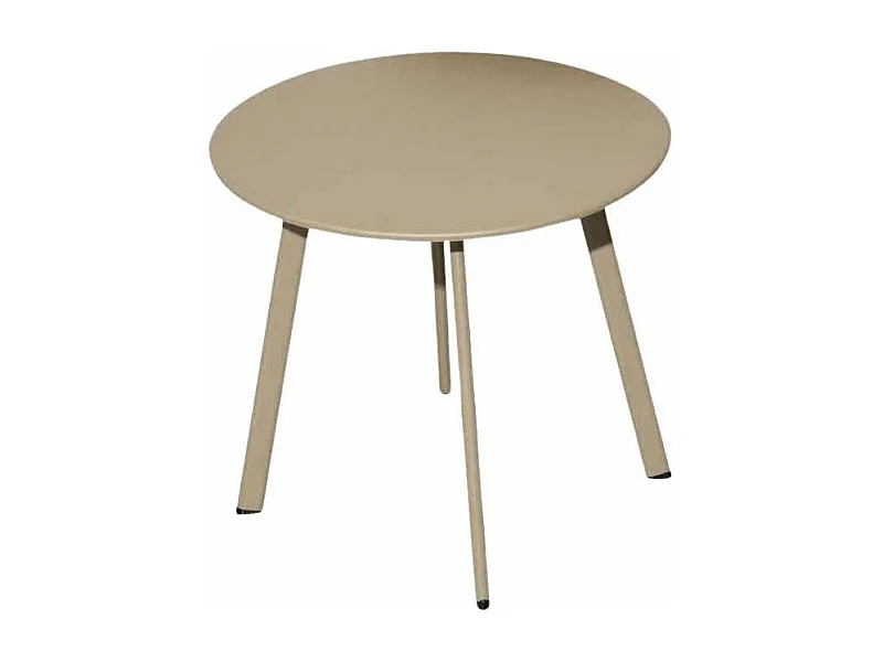 Table basse de jardin en acier Massai 40 cm Sable