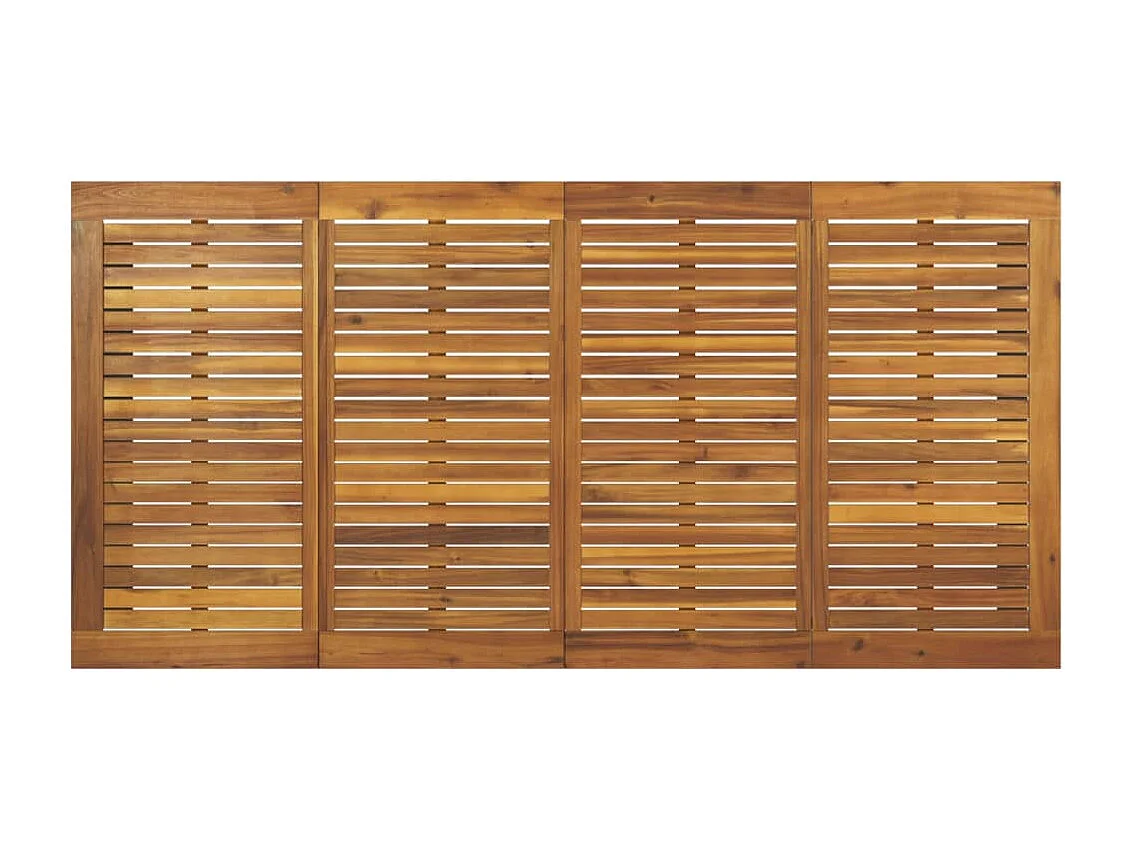 Table de jardin et pieds en forme de U 180x90x75 cm bois acacia
