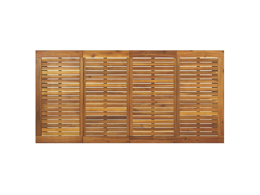 Table de jardin et pieds en forme de U 180x90x75 cm bois acacia