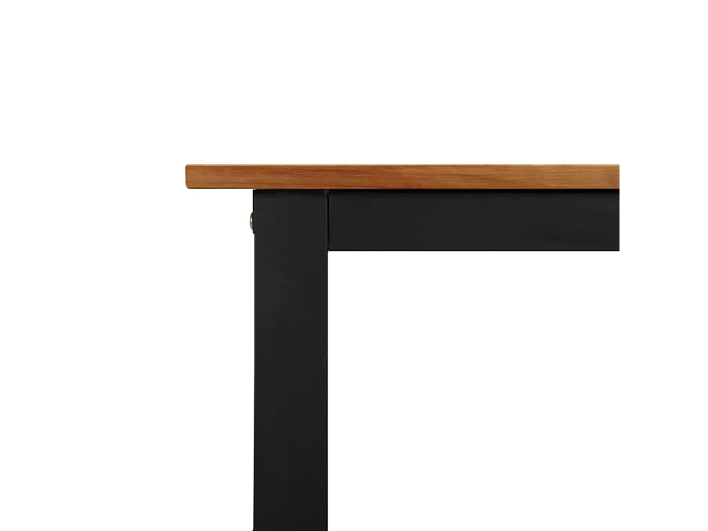 Table de jardin et pieds en forme de U 180x90x75 cm bois acacia