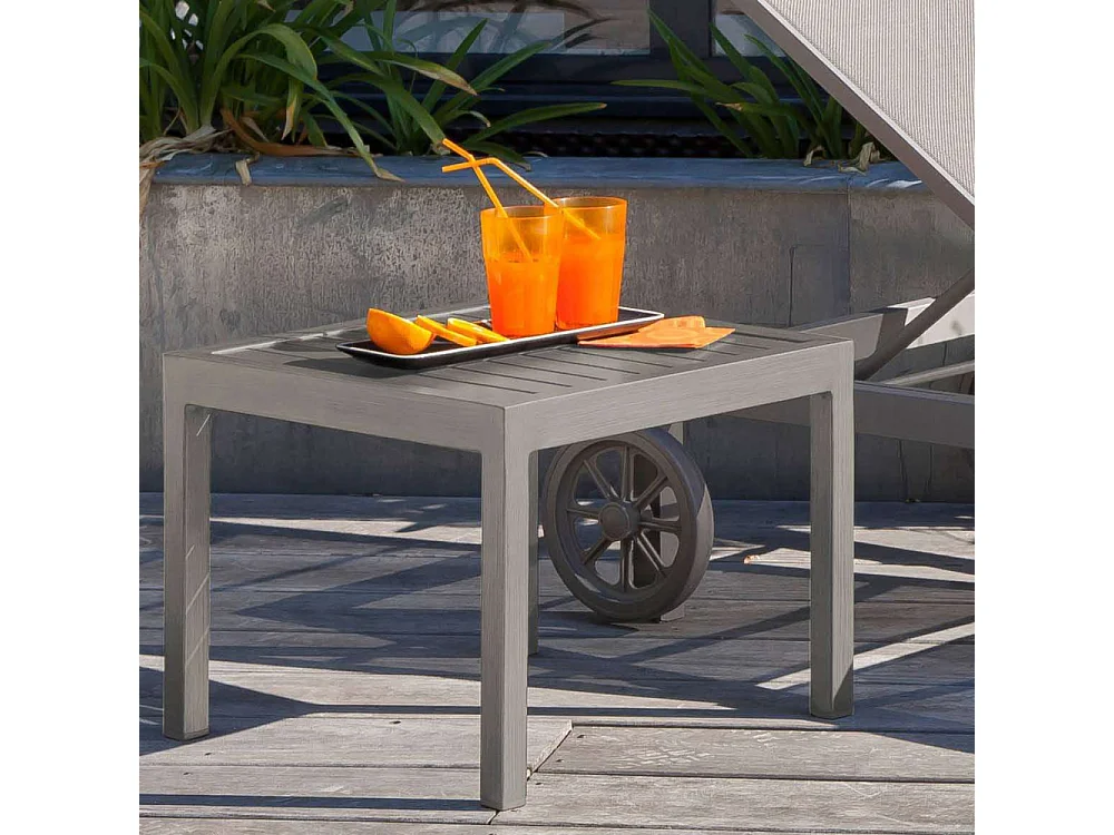 Table basse de jardin en aluminium Lou