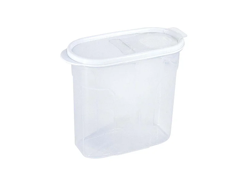 Bote con Tapa Dispensadora 1.7L Blanco 20x9.5x17.5cm 7house