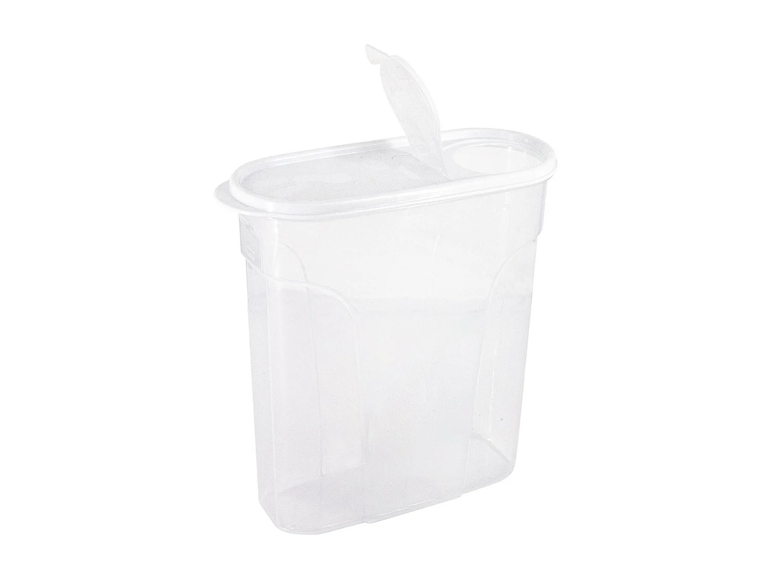 Bote con Tapa Dispensadora 4L Blanco 25.5x10.5x26.5cm 7house