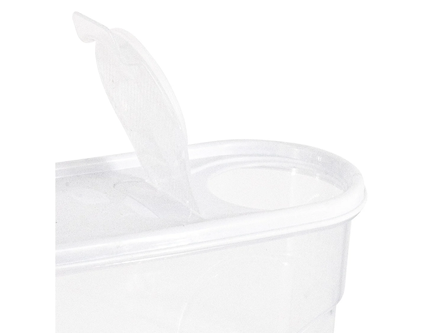 Bote con Tapa Dispensadora 4L Blanco 25.5x10.5x26.5cm 7house