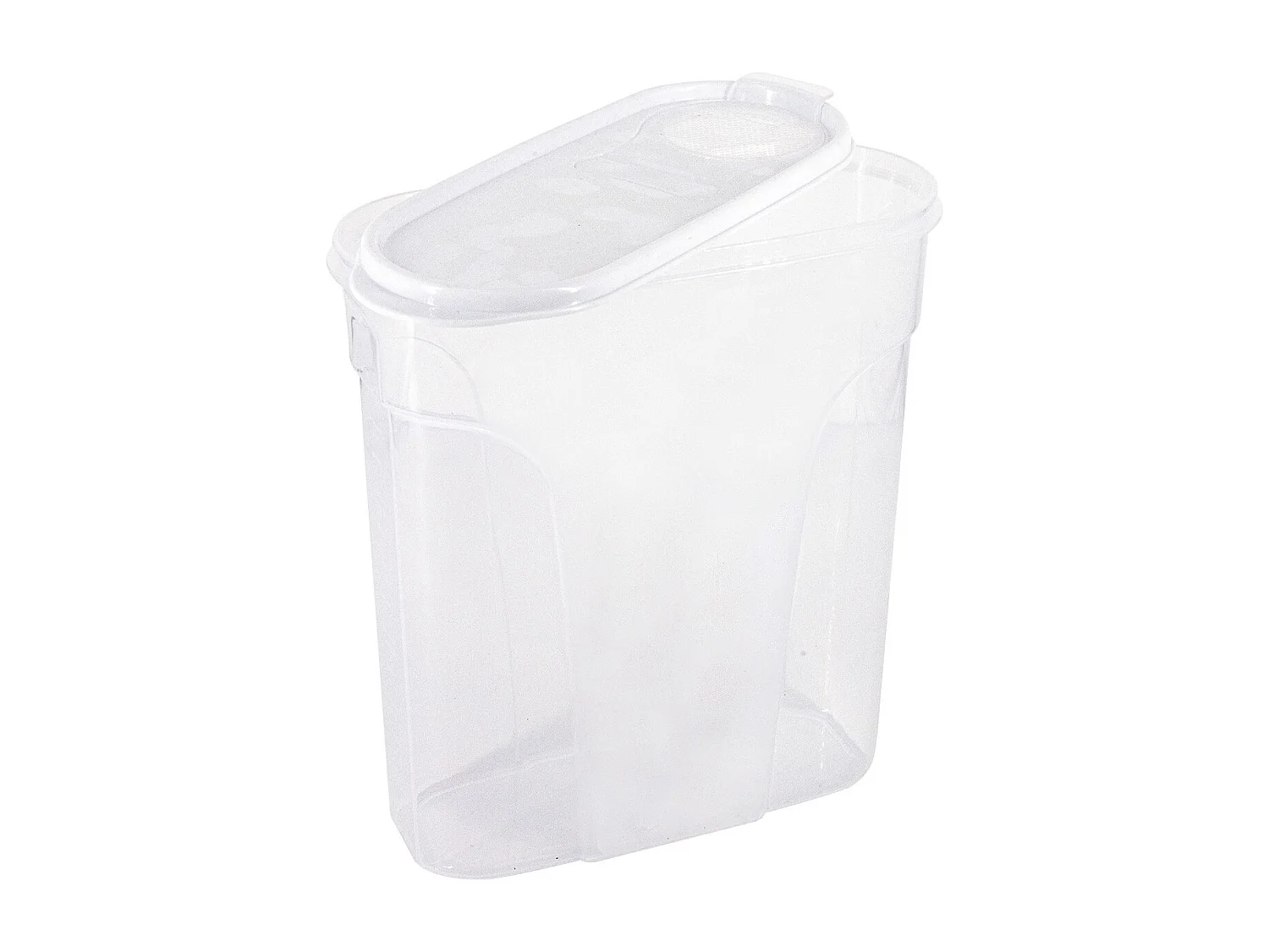 Bote con Tapa Dispensadora 4L Blanco 25.5x10.5x26.5cm 7house