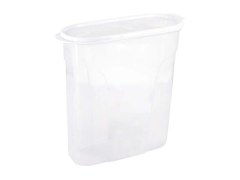 Barattolo con coperchio dosatore 4L Bianco 25,5x10,5x26,5 cm 7house