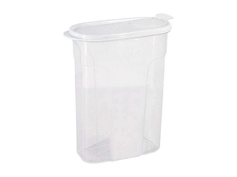 Barattolo con coperchio dosatore 2,4 L Bianco 24,5x9,5x17,5 cm 7house