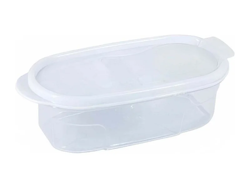 Bote con Tapa Dispensadora 0.6L Blanco 20x9.5x6cm 7house