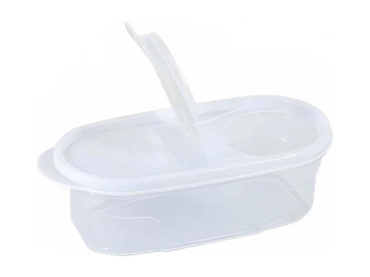 Barattolo con coperchio dosatore 0,6 L Bianco 20x9,5x6 cm 7house