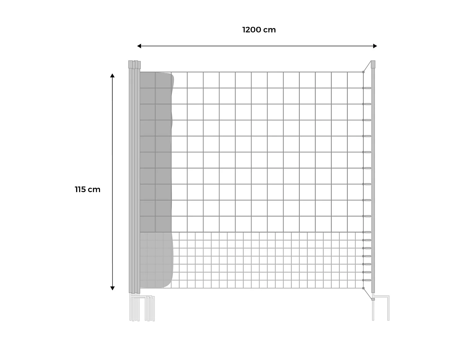 Kit modular de cercado para gallinas