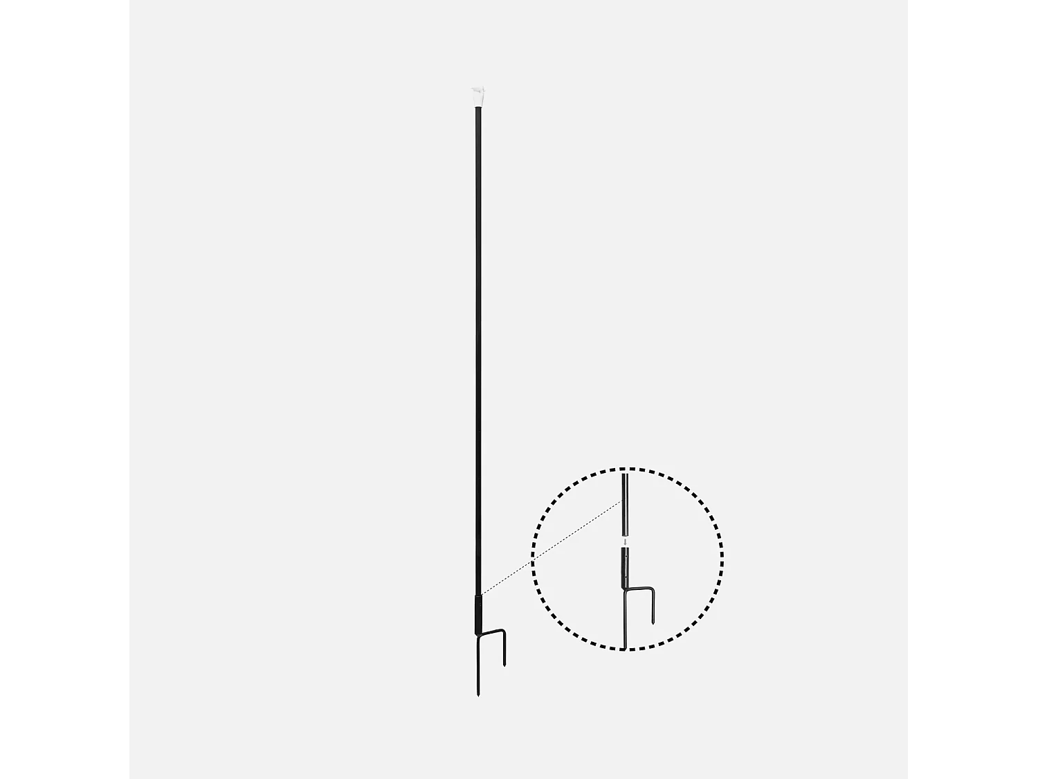 Kit filet  clôtures pour poules 50m avec 14 piquets double pointes. modulable. porte d'accès. sardines incluses