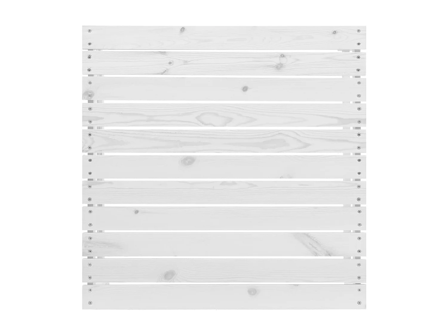 Repose-pied de jardin blanc bois de pin massif