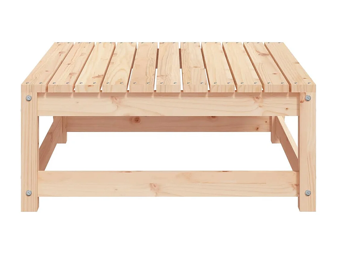 Tuinvoetenbank 70x70x30 cm massief grenenhout