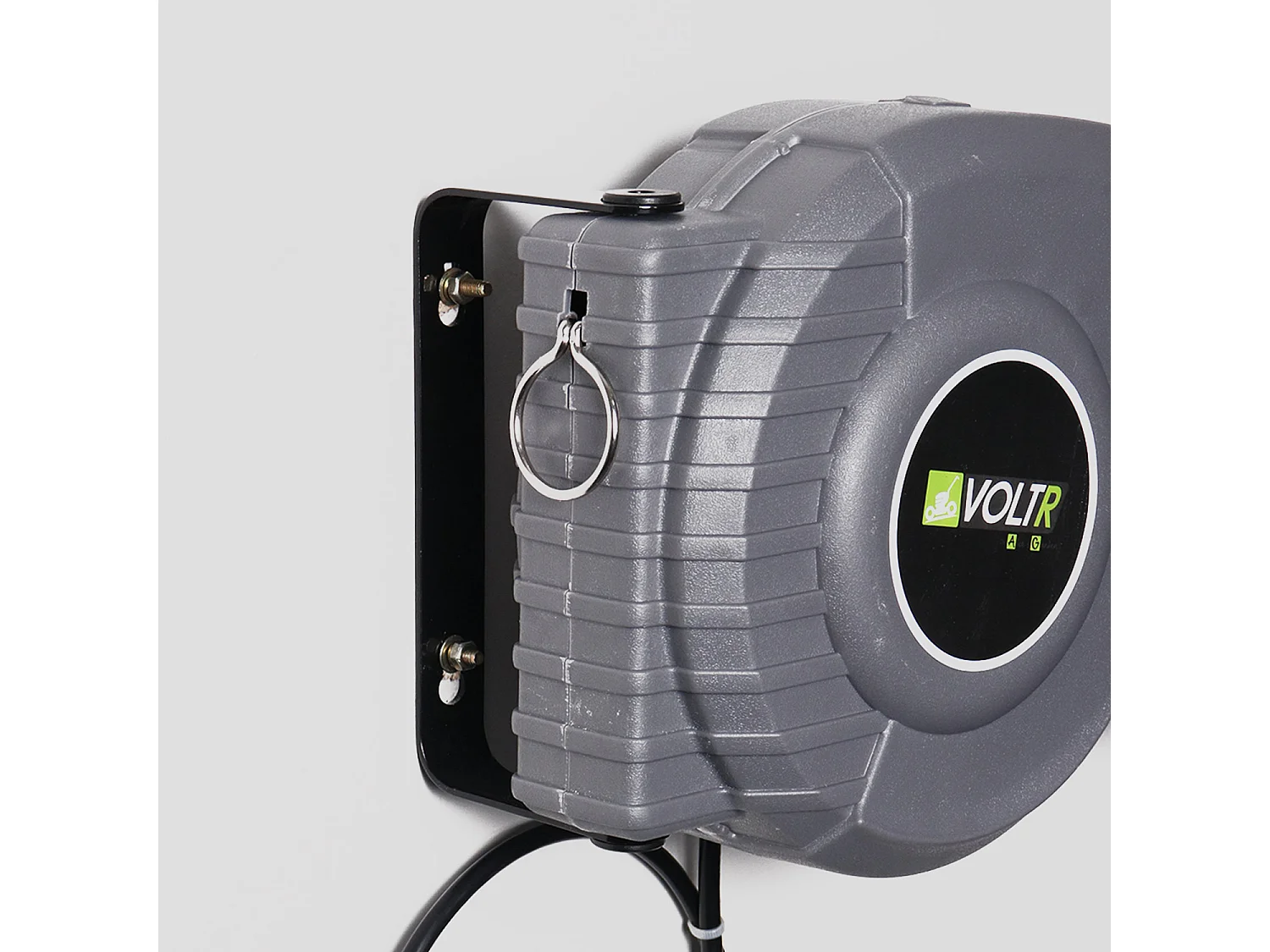 Prolunga da giardino 3200w con avvolgitore automatico 15m, grigio