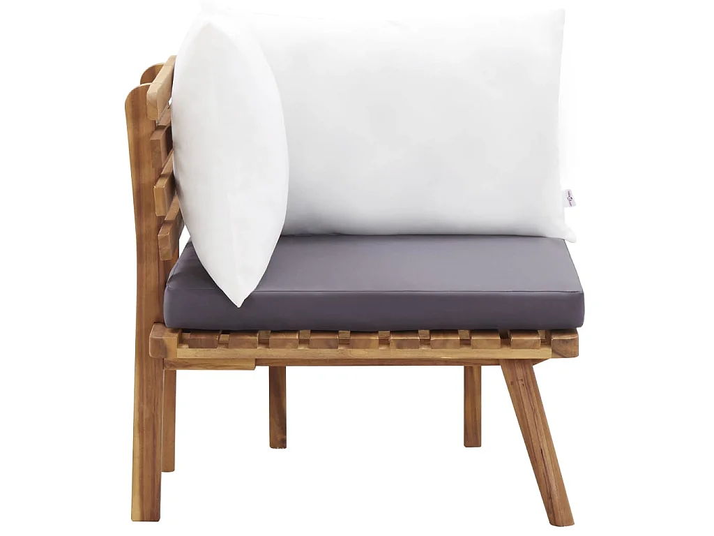 5-delige Loungeset massief acaciahout