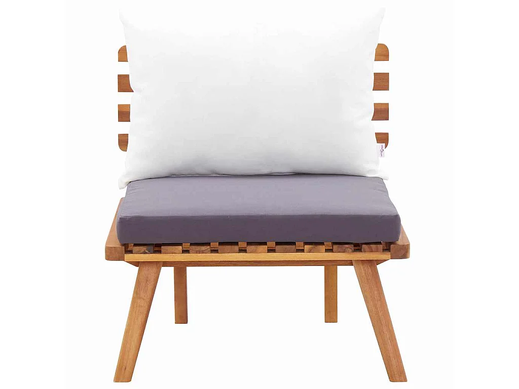 5-tlg. Garten-Lounge-Set Massivholz Akazie