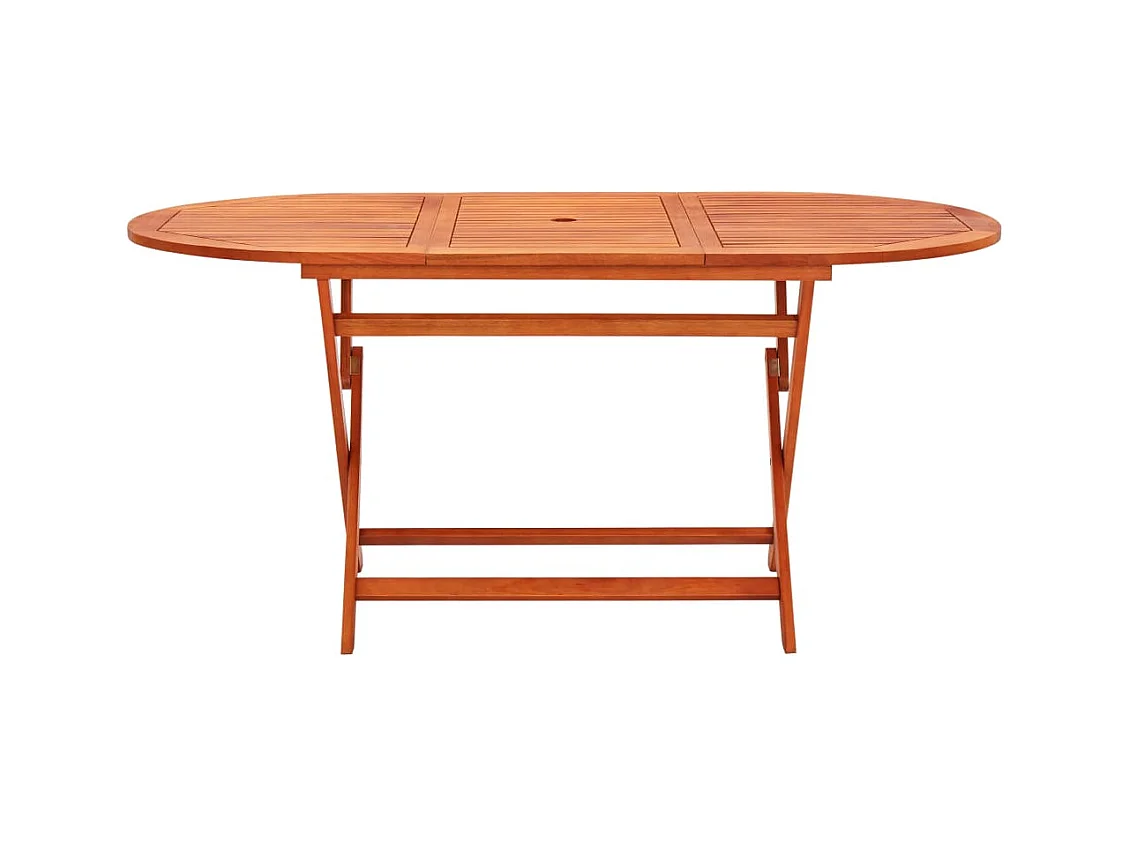 Ensemble à manger d'extérieur pliable 9 pcs Bois d'eucalyptus