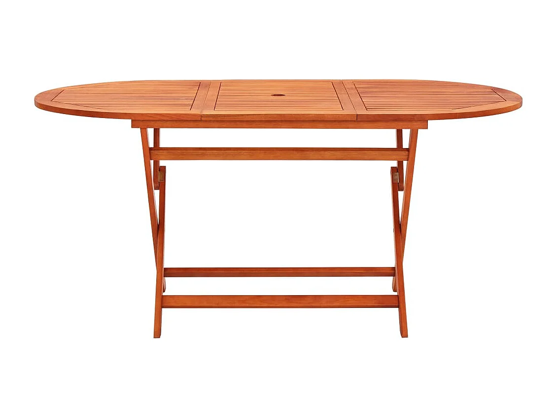 Ensemble à manger d'extérieur pliable 9 pcs Bois d'eucalyptus