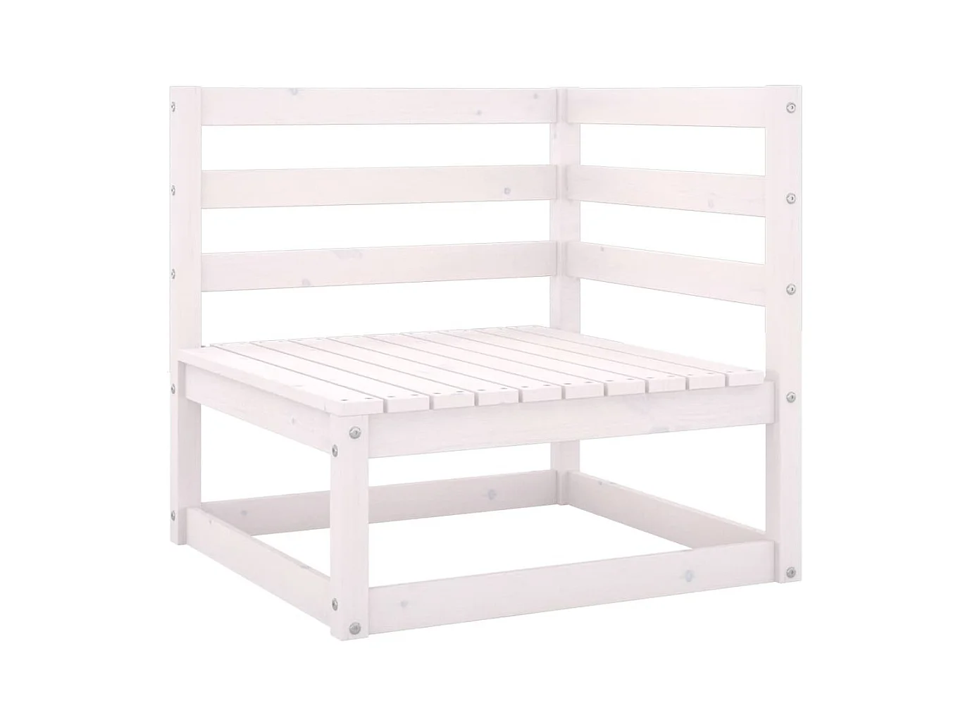 6-delige Loungeset met kussens massief grenenhout