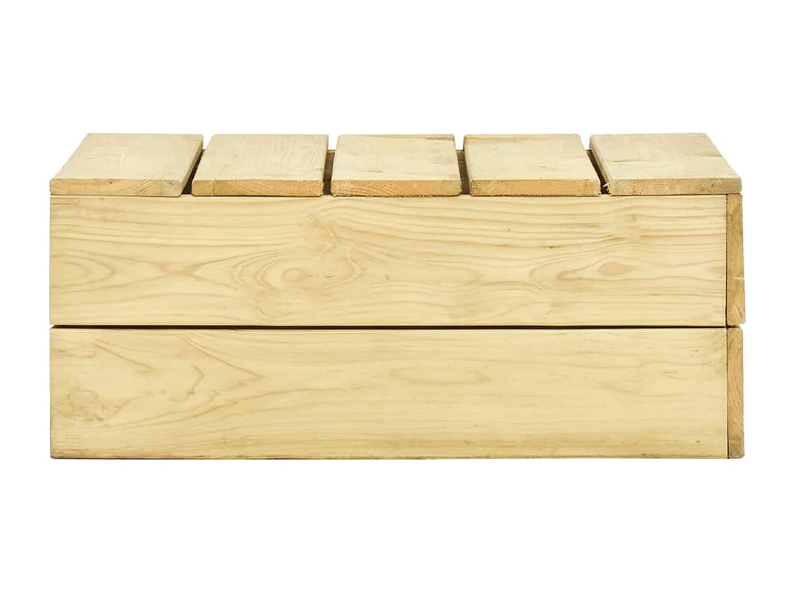 Set Divani da Giardino 3 pz in Legno di Pino Impregnato