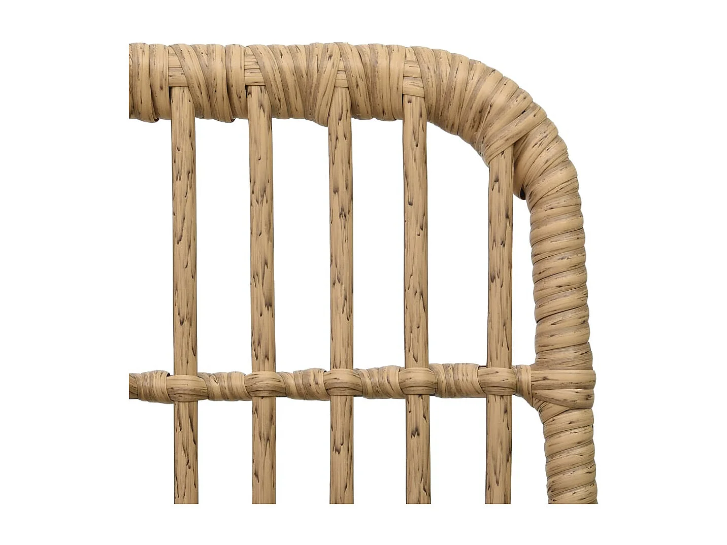 Set da Pranzo da Giardino 3 pz in Polyrattan e Vetro