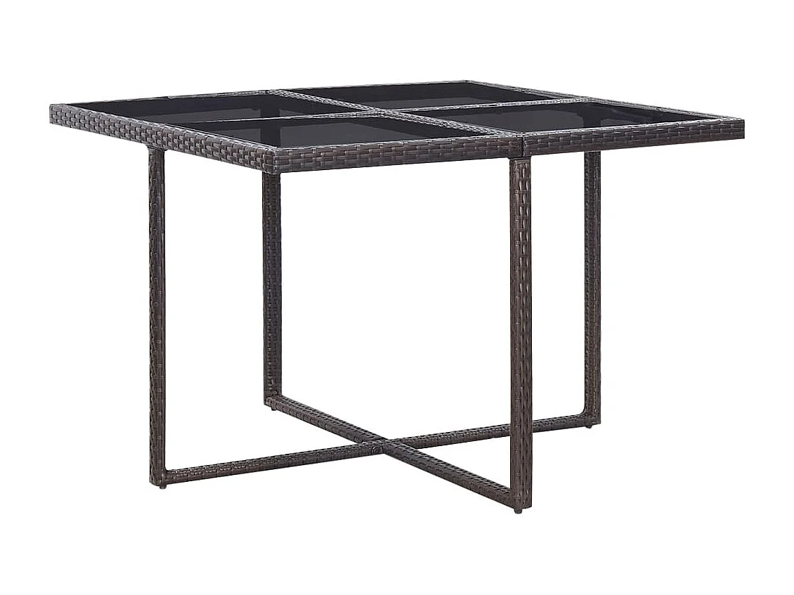 Ensemble à manger d'extérieur avec coussins 9pcs Résine tressée