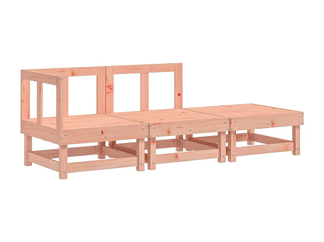 Salon de jardin 3 pcs bois massif douglas