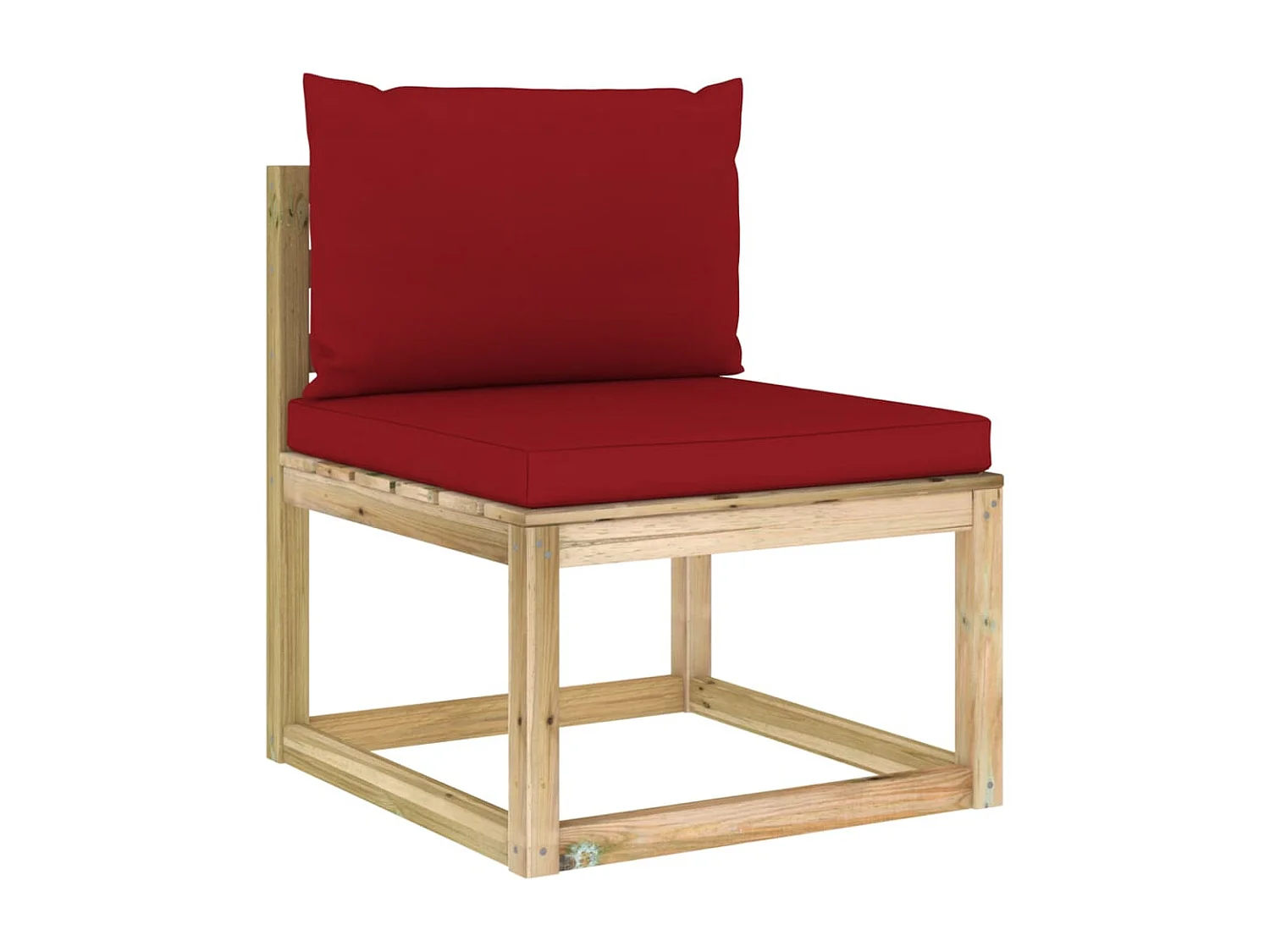 Conj. lounge de jardim 10 pcs com almofadões pinho impregnado