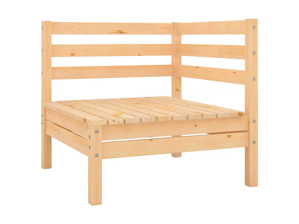 Set Salotto da Giardino 7 pz in Legno Massello di Pino