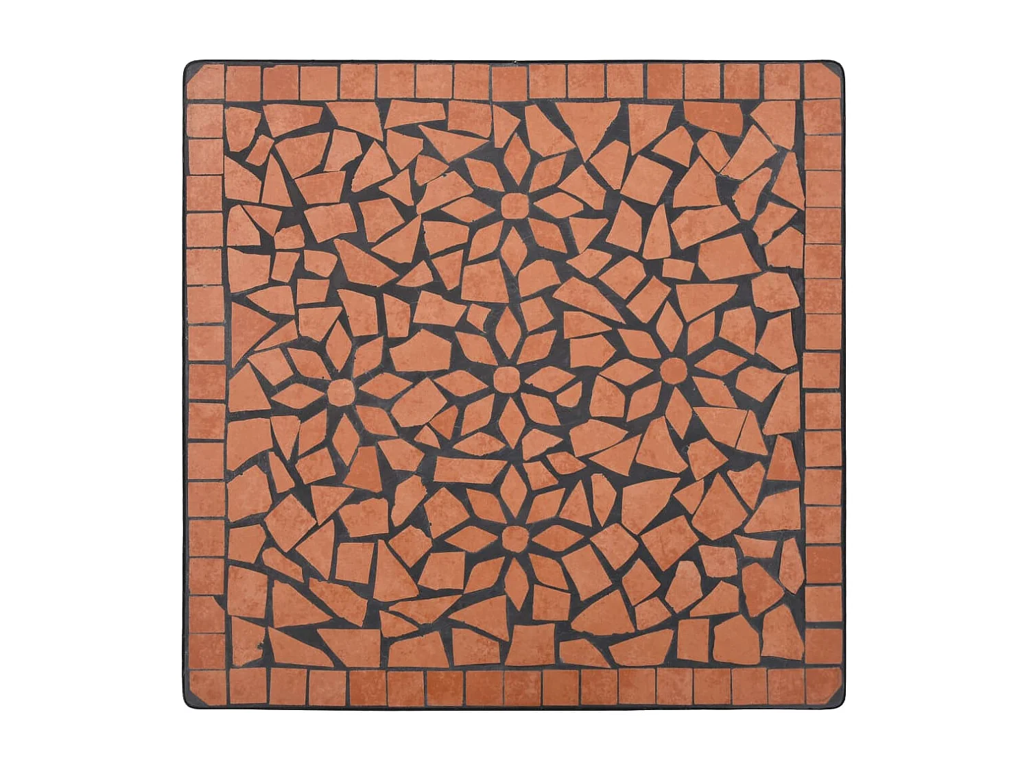 Ensemble de bistro 3 pcs mosaïque Carreau céramique Terre cuite