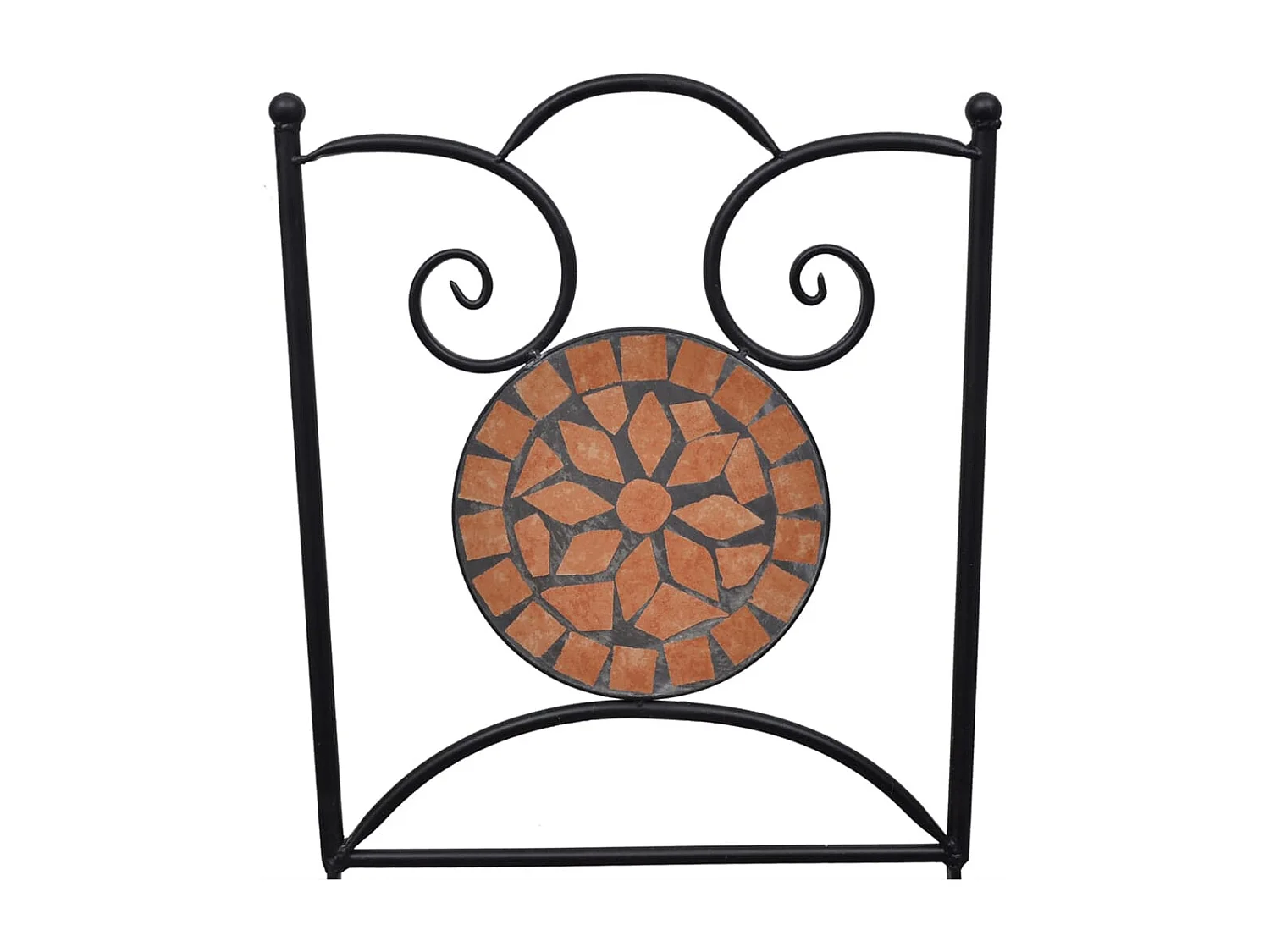 Ensemble de bistro 3 pcs mosaïque Carreau céramique Terre cuite