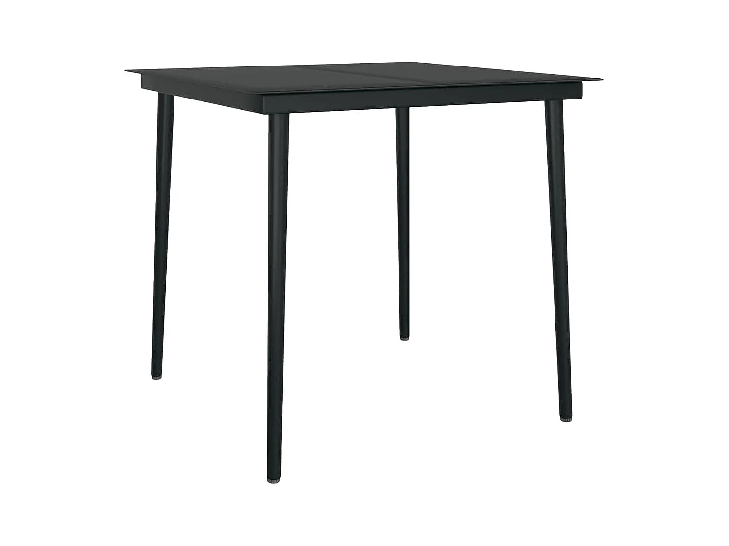 Ensemble à manger de jardin coussins 3 pcs Résine tressée Verre