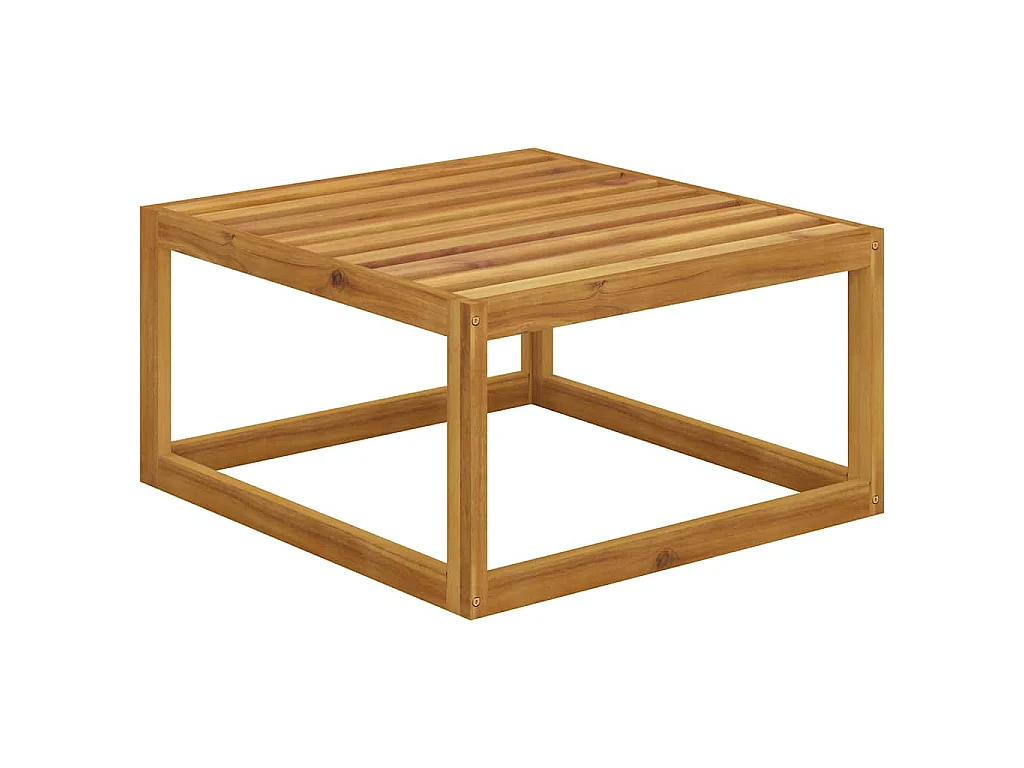 Salon de jardin 5 pcs avec coussins Bois d'acacia solide