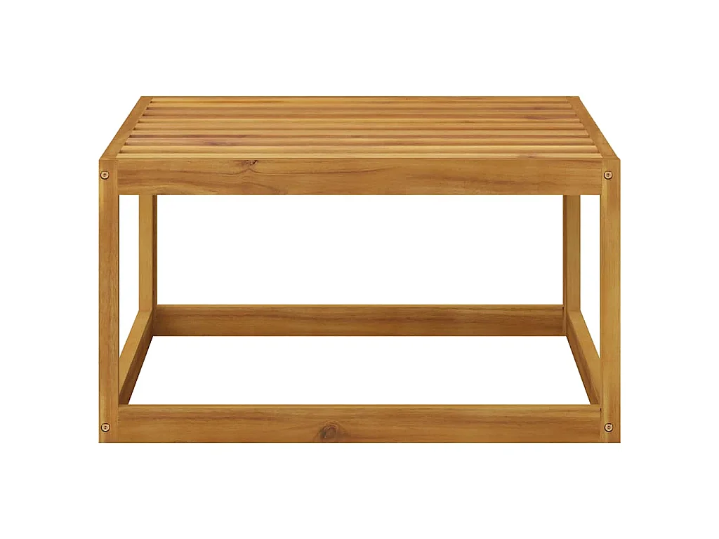 Salon de jardin 5 pcs avec coussins Bois d'acacia solide