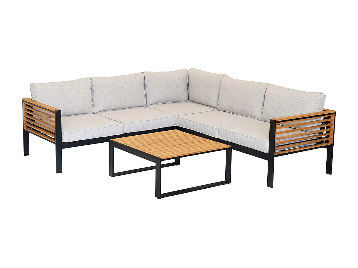 Salón exótico con sofá esquinero