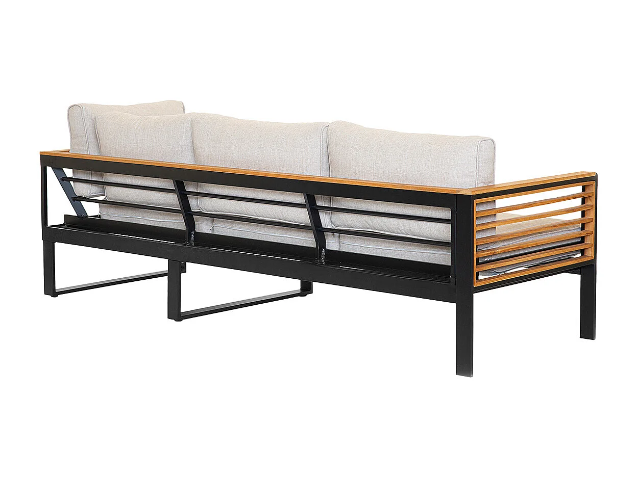 Salón exótico con sofá esquinero