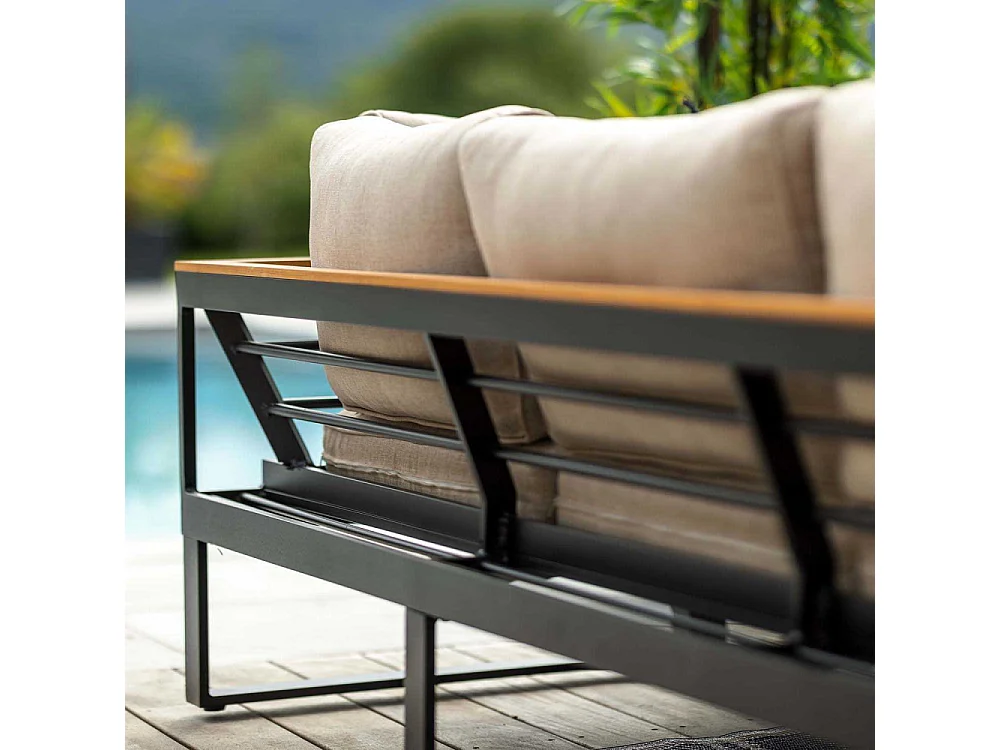 Salón exótico con sofá esquinero