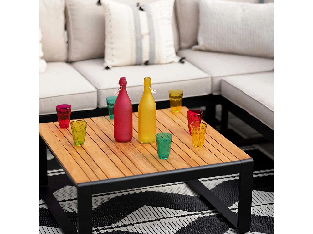 Salón exótico con sofá esquinero