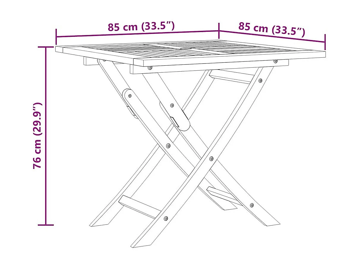 Salon de jardin 5 pcs Bois de teck massif