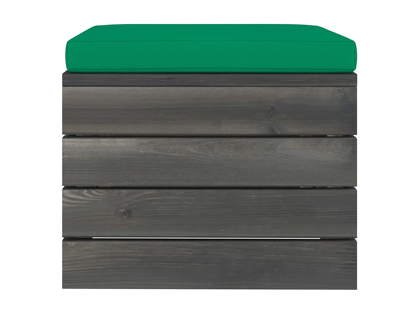 2-tlg. Garten-Sofagarnitur aus Paletten mit Kissen Kiefernholz