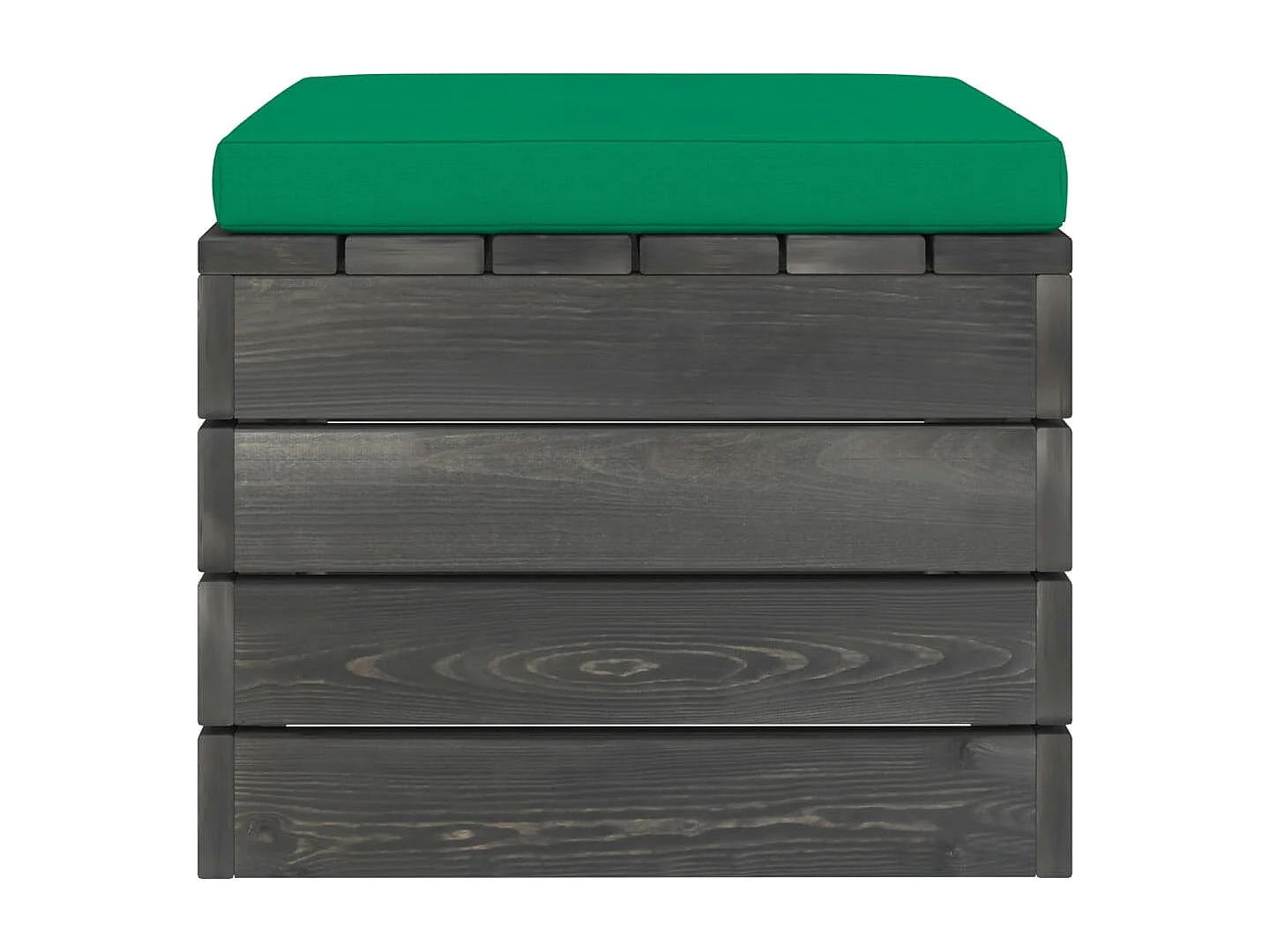 2-tlg. Garten-Sofagarnitur aus Paletten mit Kissen Kiefernholz